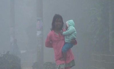 শীতে কাঁপছে তেঁতুলিয়া