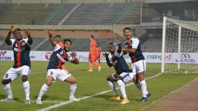ব্রাদার্সের বিপক্ষে সাইফ স্পোর্টিংয়ের গোলের উল্লাস                                    -বাফুফে 