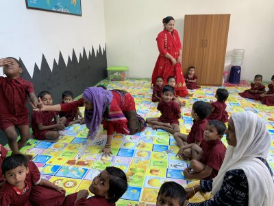 আশ্রয় কেন্দ্রের একটি শিশু কর্ণার