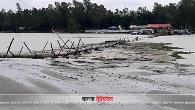 বালু উত্তোলনের কারণে ঝুঁকির মুখে অনেক নদী, ছবি সিরাজগঞ্জের