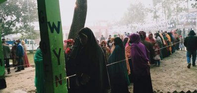 ভোটারদের লাইন