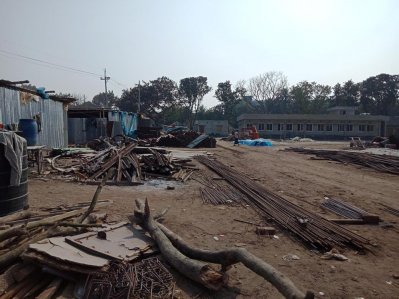 পাবনার নগরবাড়িতে নৌবন্দর স্থাপনের কাজ চলছে
