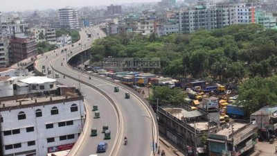 লকডাউনে রাজধানীর সড়কের চিত্র