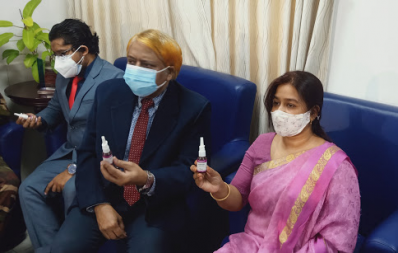 বাজারে আসছে দেশি প্রতিষ্ঠানের করোনা ‘ধ্বংসকারী’ নাকের স্প্রে