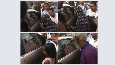 বাসায় ফেরার সময় যানজটে বিভিন্ন শ্রেণিপেশার মানুষের সালামের জবাব দেন খালেদা জিয়া