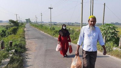 পুলিশ কাউকে গাড়ি নিয়ে মেঘনায় ঢুকতে দেয়নি