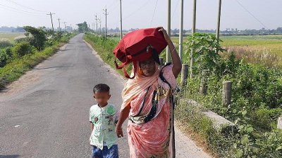 ভাটেরচর থেকে মেঘনা উপজেলা সদর পর্যন্ত নয় কিলোমিটার সড়ক যানবাহনশূন্য