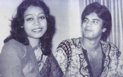 স্ত্রী জাহানারার সঙ্গে কাঞ্চন
