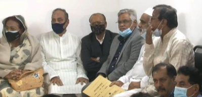 কর্মসূচি ঘোষণা অনুষ্ঠানে বিএনপি নেতারা