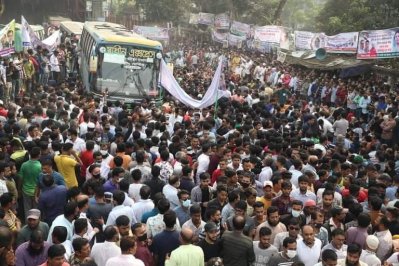 বিক্ষোভে বিএনপি নেতাকর্মীরা (ছবি: নাসিরুল ইসলাম)