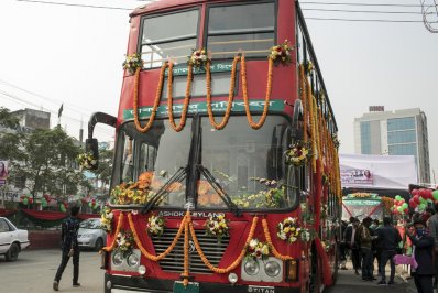 যাত্রা শুরু করলো ঢাকা নগর পরিবহন (ফটোস্টোরি)