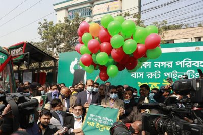যাত্রা শুরু করলো ঢাকা নগর পরিবহন (ফটোস্টোরি)