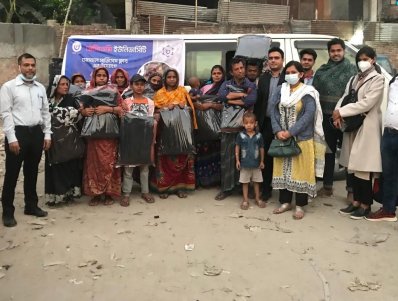 প্রেসিডেন্সি ইউনিভার্সিটির সোশ্যাল সার্ভিসেস ক্লাবের শীতবস্ত্র বিতরণ
