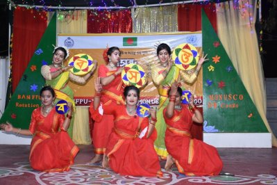 কঙ্গোতে শান্তিরক্ষা মিশনে বাংলাদেশ পুলিশ সদস্যদের বসন্ত বরণ