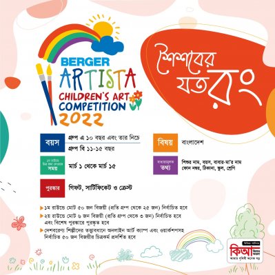 শিশুদের চিত্রাঙ্কন প্রতিযোগিতার আয়োজন করেছে বার্জার