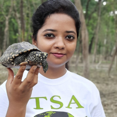 টার্টল সারভাইভাল অ্যালায়েন্সের গবেষক শ্রীপর্ণা দত্ত