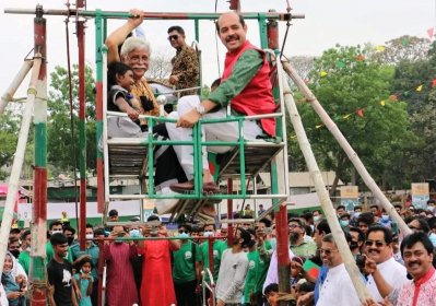 শিশুদের নিয়ে স্বাধীনতা দিবস উদযাপন ডিএনসিসি মেয়রের