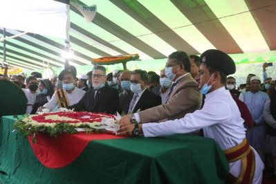 ফজলে রাব্বী মিয়ার প্রথম জানাজা অনুষ্ঠিত