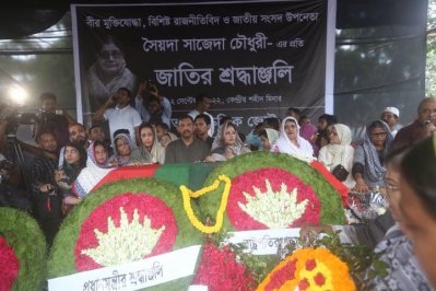 সৈয়দা সাজেদা চৌধুরীর প্রতি রাষ্ট্রপতি ও প্রধানমন্ত্রীর শ্রদ্ধা