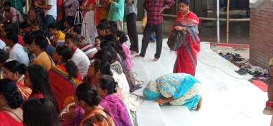 মহালয়ার ভোরে ‘স্তোত্র’ পাঠের মাধ্যমে শুরু হলো দুর্গাপূজার প্রস্তুতি পর্ব