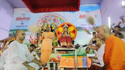 দুই বছর পর রামকৃষ্ণ মঠে কুমারী পূজা