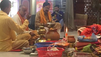 শারদীয় দুর্গোৎসবে বিদায়ের সুর