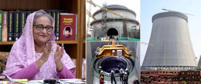 রূপপুর পারমাণবিক বিদ্যুৎকেন্দ্রের দ্বিতীয় ইউনিটের চুল্লি স্থাপনকাজের উদ্বোধন করেন প্রধানমন্ত্রী শেখ হাসিনা