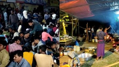ফরিদপুরে ইজতেমা স্টাইলে বিএনপির নেতাকর্মীরা