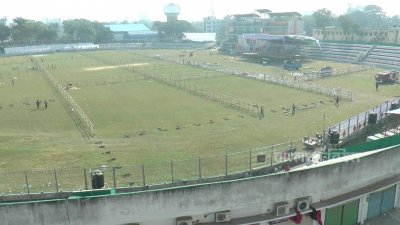 প্রস্তুত শামস্-উল হুদা স্টেডিয়াম