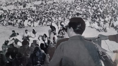 জনসভায় মুজিবনগর সরকারের প্রধানমন্ত্রী শহীদ তাজউদ্দীন আহমদ সবাইকে যুদ্ধবিধ্বস্ত বাংলাদেশকে গড়ে তোলার আহ্বান জানিয়েছিলেন