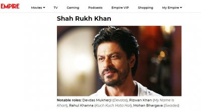 Shahrukh Khan in Empire magazine list