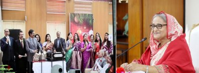 বড়দিন উপলক্ষে বাংলাদেশ কৃষি গবেষণা কাউন্সিলে আয়োজিত এক অনুষ্ঠানে ভার্চুয়ালি যুক্ত হন প্রধানমন্ত্রী