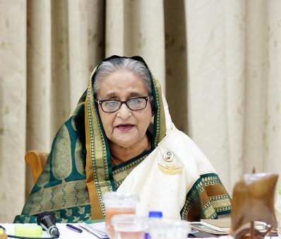 আওয়ামী লীগের সভাপতি ও প্রধানমন্ত্রী শেখ হাসিনা 