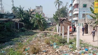 দখল কম, দূষণই বড় সমস্যা শ্যামপুর খালের