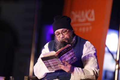 জয় গোস্বামী। ছবি: সাজ্জাদ হোসেন  