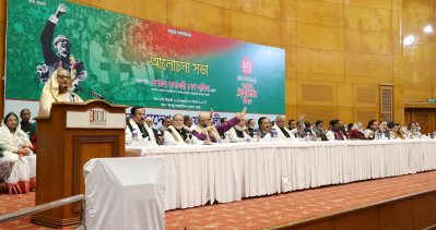 ধাক্কা দিয়ে আ.লীগকে ফেলে দেওয়া সহজ নয়: শেখ হাসিনা