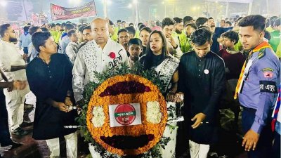 কেন্দ্রীয় শহীদ মিনারে কয়েকটি প্রতিষ্ঠানের শ্রদ্ধা