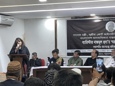 স্মৃতিচারণ করছেন অন্তরা সেলিমা হুদা