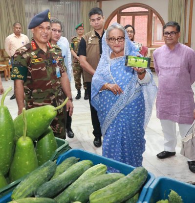 প্রধানমন্ত্রী মুঠোফোনে টুঙ্গিপাড়ায় চাষাবাদের তিনটি ভিডিওচিত্র সবাইকে দেখান