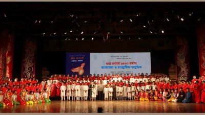 শিল্পকলায় বর্ণিল আয়োজনে পহেলা বৈশাখ উদযাপন