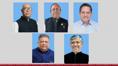 সিটি করপোরেশন নির্বাচনে আওয়ামী লীগের মনোনয়ন পেয়েছেন খুলনায় তালুকদার আব্দুল খালেক (ওপরে প্রথম), রাজশাহীতে খায়রুজ্জামান লিটন, বরিশালে আবুল খায়ের আবদুল্লাহ, সিলেটে আনোয়ারুজ্জামান চৌধুরী (নিচে প্রথম), গাজীপুরে আজমত উল্লাহ খান
