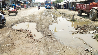 কিছু সড়কের বেহাল দশা এখনও