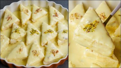 মজার ডেসার্ট ব্রেড মালাই