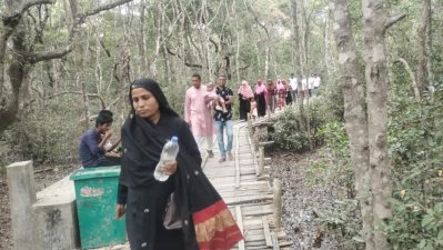 সুন্দরবন ভ্রমণে পর্যটকরা
