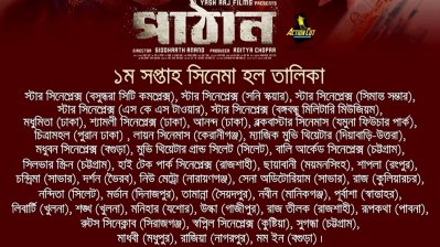&lsquo;পাঠান&rsquo;র হল তালিকা