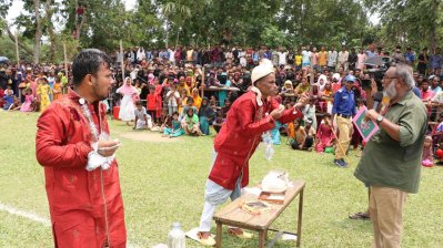 &lsquo;কৃষকের ঈদ আনন্দ&rsquo;র দৃশ্য