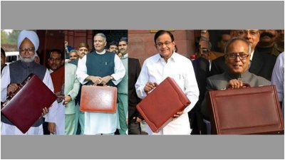 ভারতের অর্থমন্ত্রীরা বাজেট ব্রিফকেস হাতে