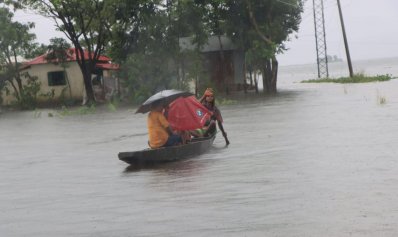 বন্যায় তলিয়ে গেছে সুনামগঞ্জের নিম্নাঞ্চল (ছবি: ফোকাস বাংলা)