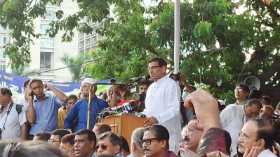 শান্তি সমাবেশে আওয়ামী লীগের যুগ্ম সাধারণ সম্পাদক মাহবুব উল আলম হানিফ (ছবি মাহফুজ সাদি)