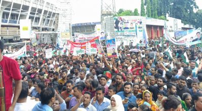 আওয়ামী লীগের শান্তি সমাবেশ (ছবি: সাজ্জাদ হোসেন)